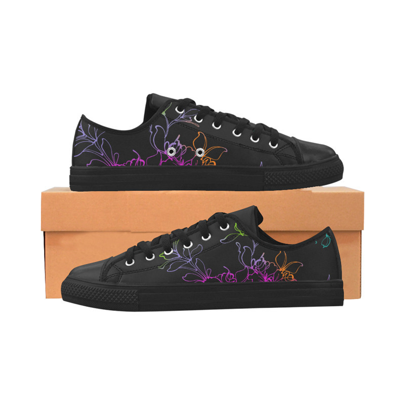 Dropshipping Factory Classic Low Cut Canvas Shoes Sublimation Print Custom Make Sneakers