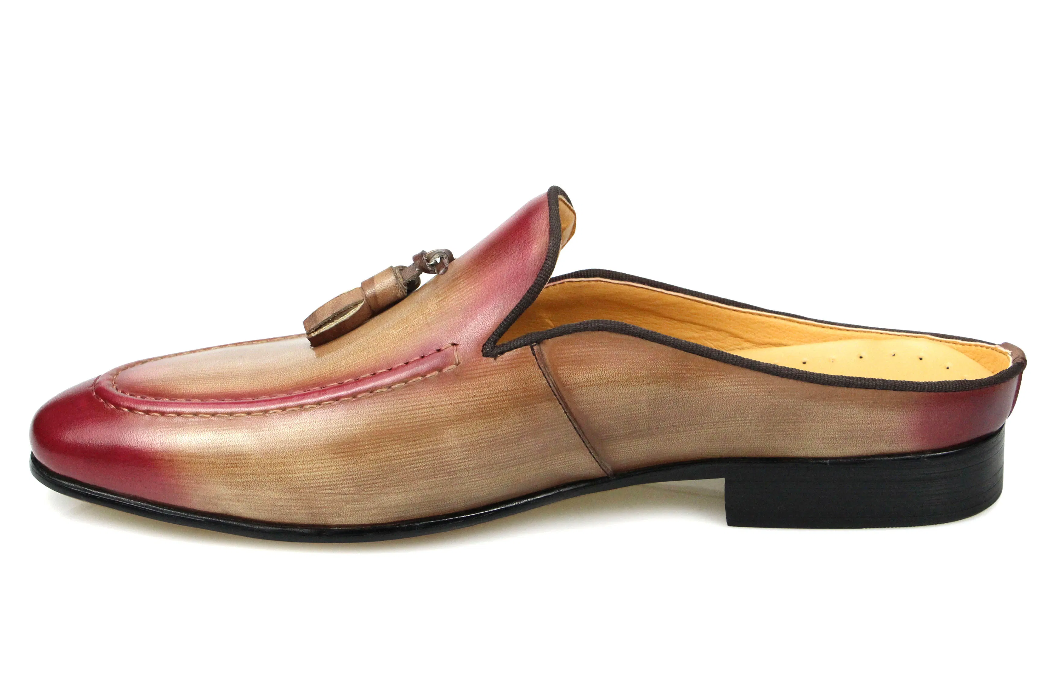 Customizable Men's Moccasin Slippers Genuine Leather Summer Flat Tassel Loafers Comfortable Fashion
