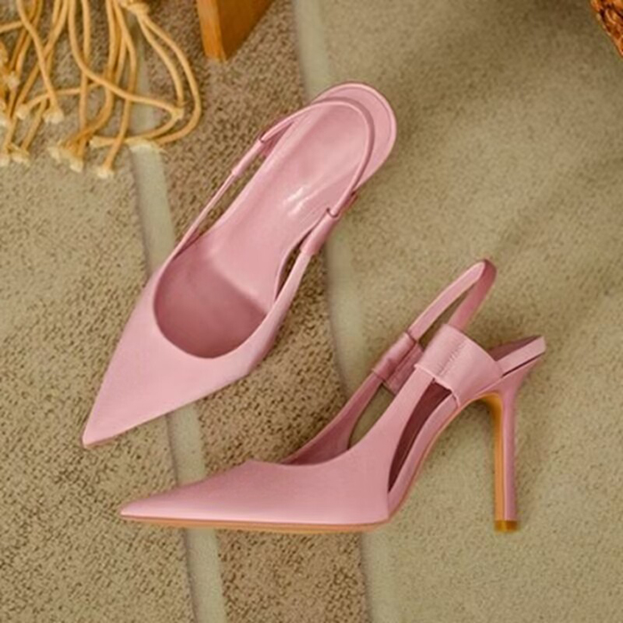 Hot Sale New Design Wholesale Plus Size Elegant High Heel Pointed Toe Thin Heeled Women Sandals Lady Heels