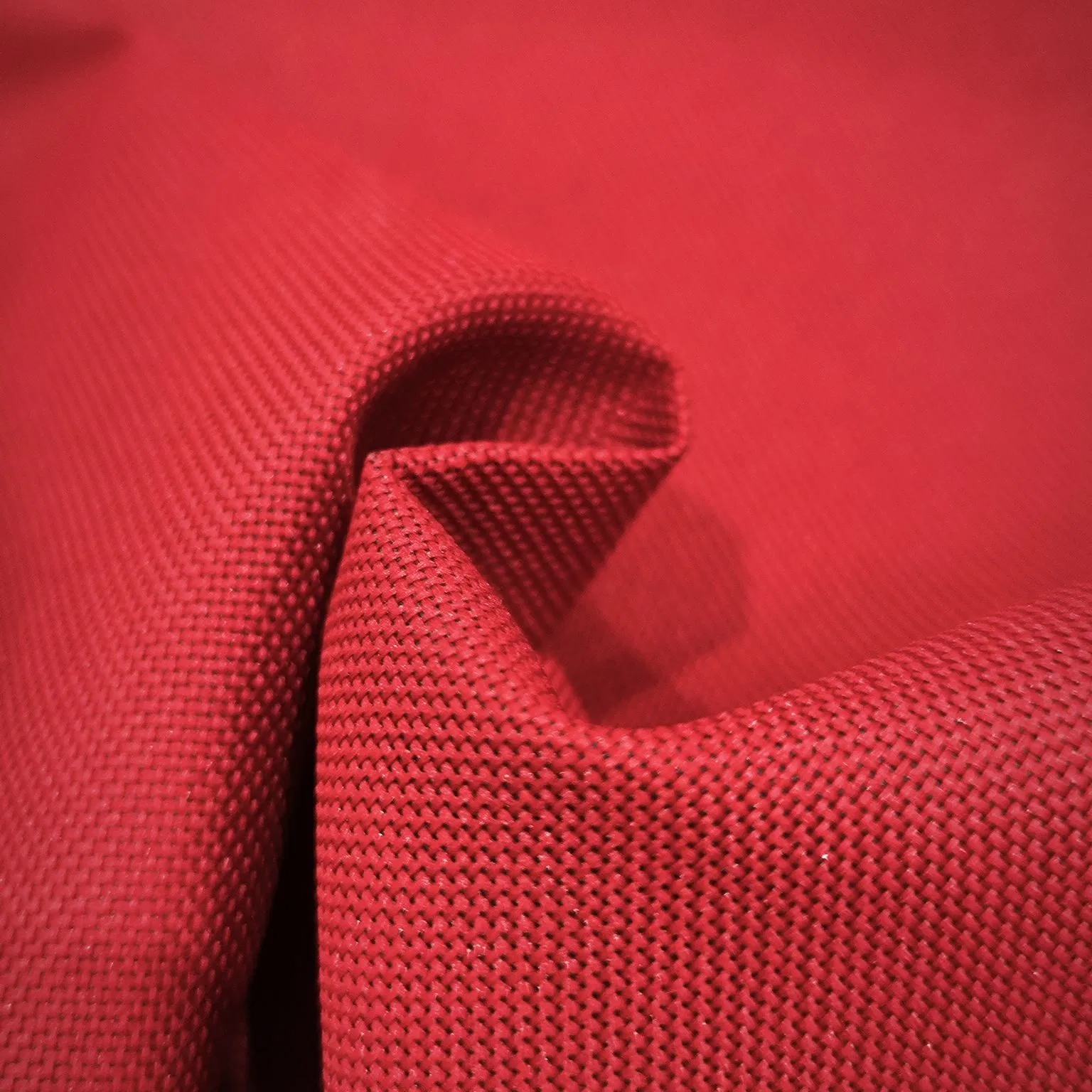 100% Polyester Oxford with PVC Coating Waterproof Red Fabric for Bag