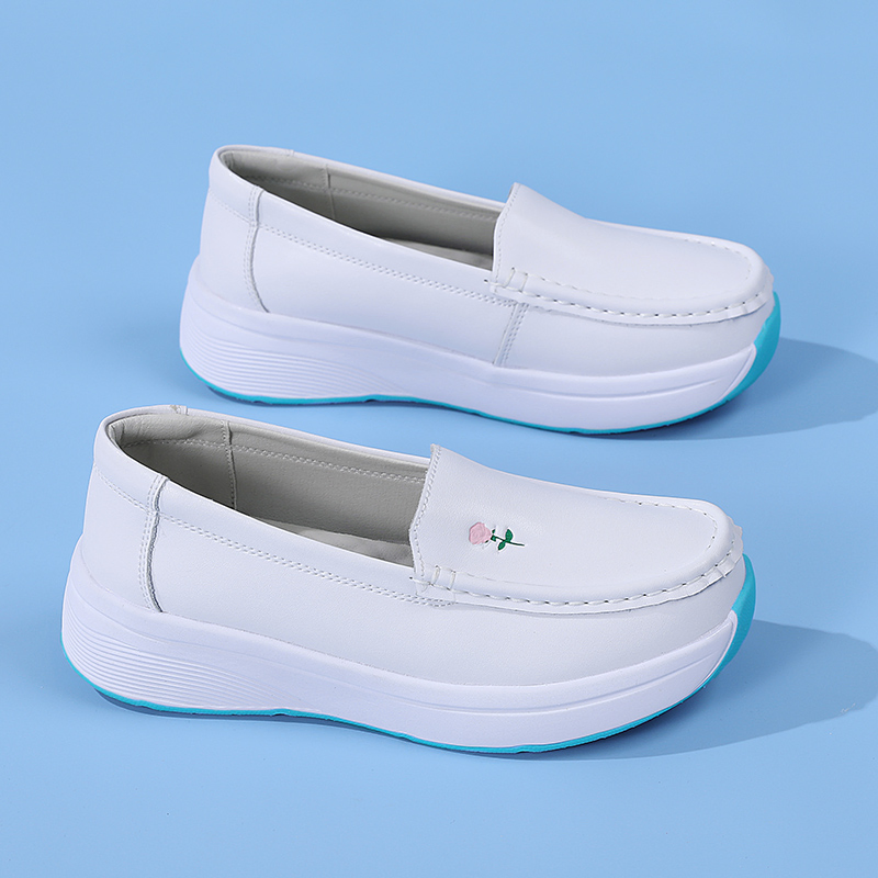 Women Hospital Nurse Shoe Platform Medical Loafers Non-Slip Soft Footwear