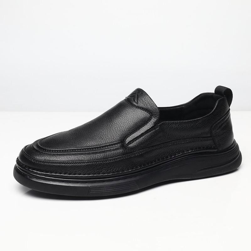 Men's Genuine Leather Casual Loafers with Anti-Slip Soft Sole