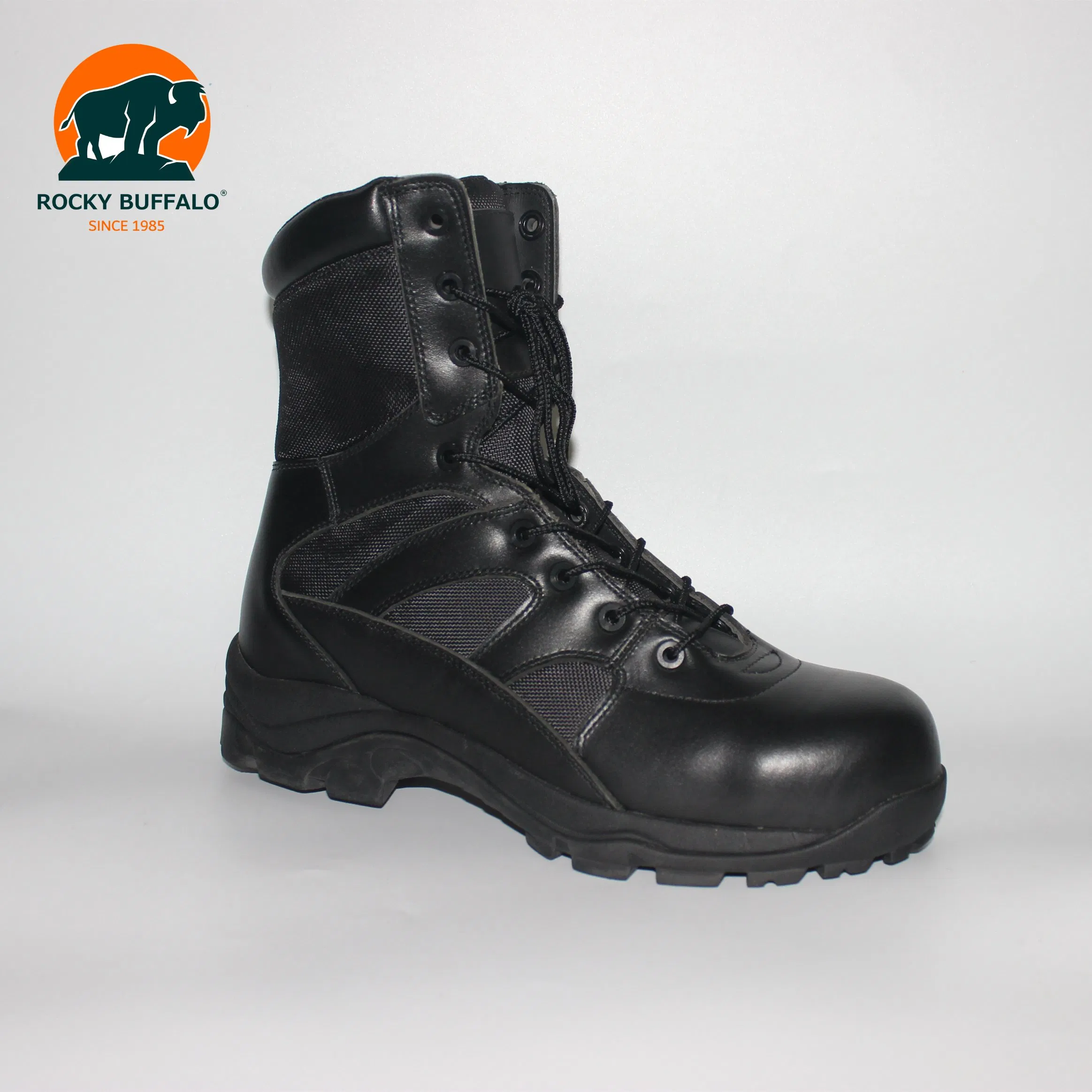 Rocky Buffalo Cheap Light Desert Black Leather Hiking High-Top Shoes Outdoor Tactical Boots