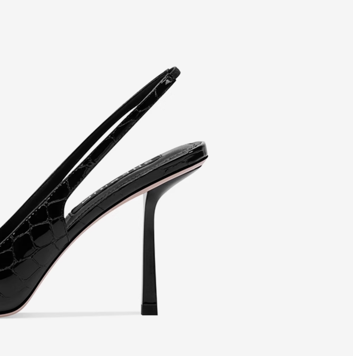 Women's Pointed Toe Slingback High Heels with Genuine Leather Upper Rubber Outsole 9cm Thin Heel-Sexy &amp; Elegant Summer Sandals