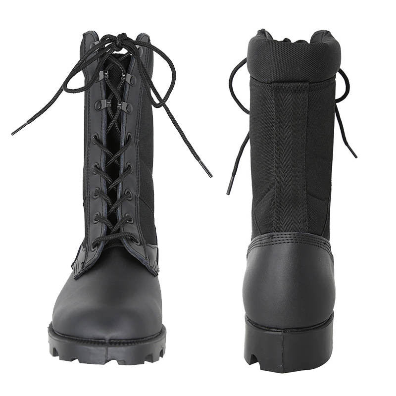 Double Safe Tactical Premium Duty Waterproof Durable Lightweight Casual Hunting Hiking Security Factory Men Safety Wholesell Leather Rubber Sole Combat Boots