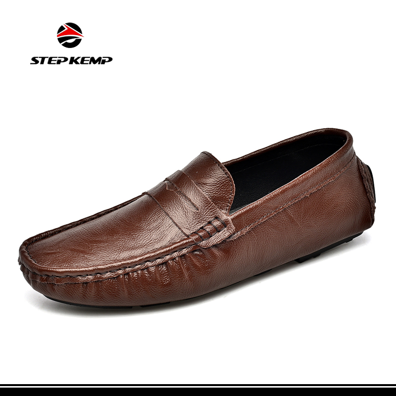 Men's Casual Slip on Mens Lightweight Breathable Driving Penny Loafers Ex-23L1048