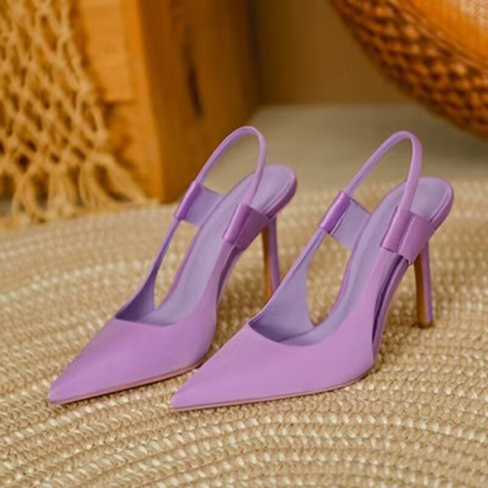 Hot Sale New Design Wholesale Plus Size Elegant High Heel Pointed Toe Thin Heeled Women Sandals Lady Heels