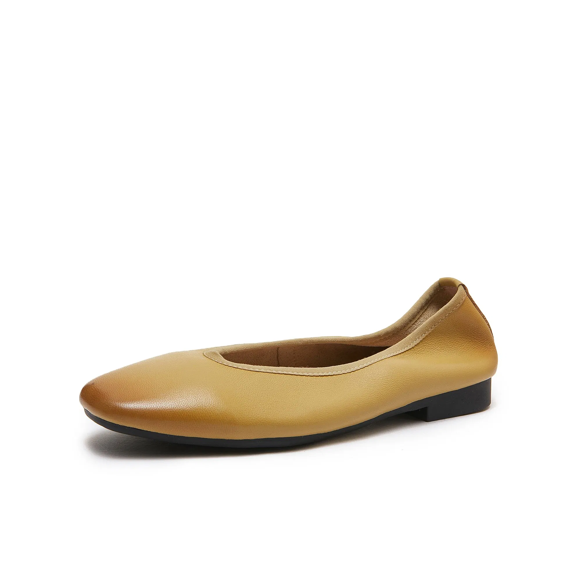 OEM ODM High Quality Handmade Genuine Leather Custom Square Toe Ballet Flats for Women Slip on Boat Shoe Factory