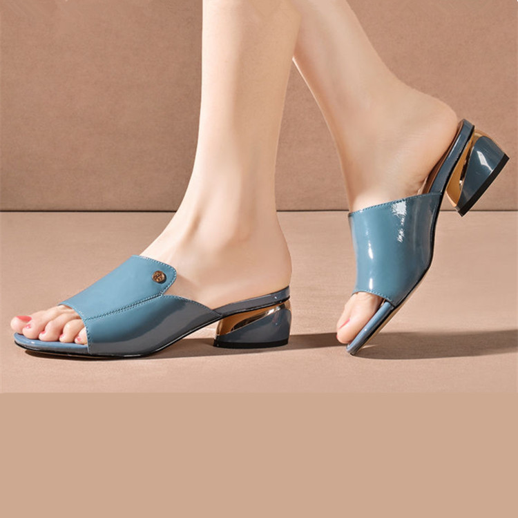 New Women's Shoes With Thick Heeled Shoes, Soft Leather Sandals And Sandals, Fashionable Women's Shoes