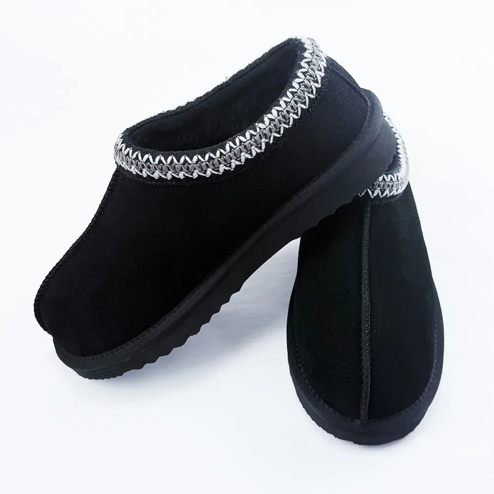 Wholesale in Stock Ladies Tasman Genuine Leather Shoes Faux Sheepskin Slippers Clogs