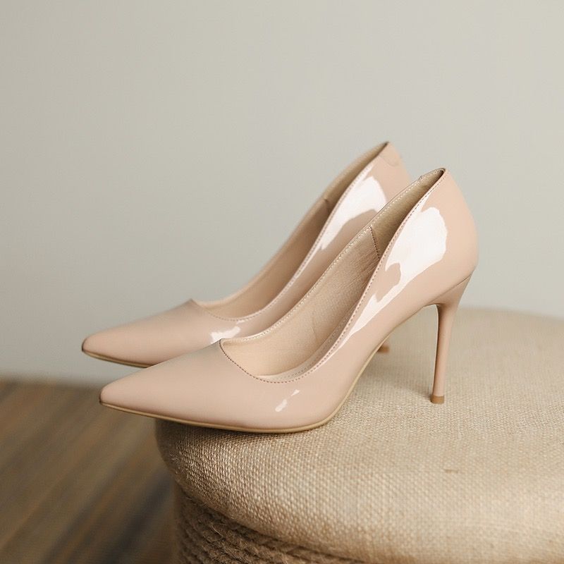 Designer High Heels Women Fashion Mirror Leather Pointed Toe Sexy Sandals for Ladies Shoes Luxury Dress Heels Tacones Altos 10cm
