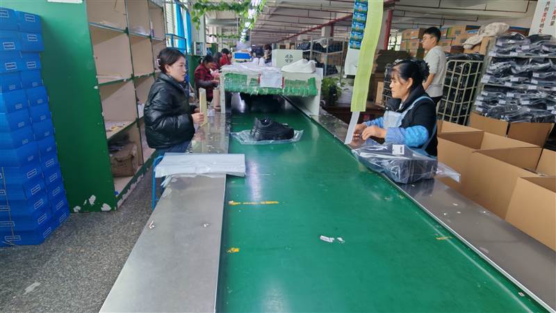 Professional shoe packing and packaging process