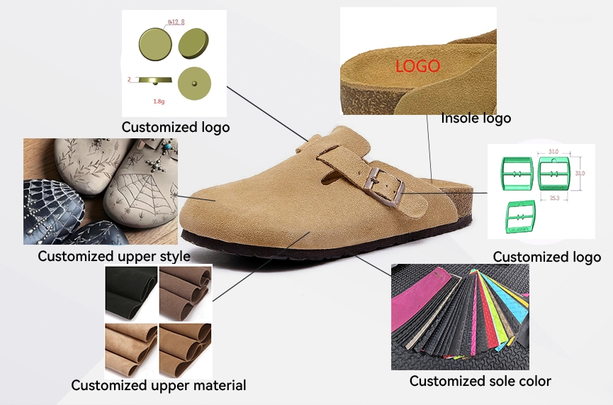 Fashion Trend Rivets Clogs &amp; Mules Unisex Adult Classic Custom Plush Slippers Feature Closed Toe Soft Lightweight for Winter