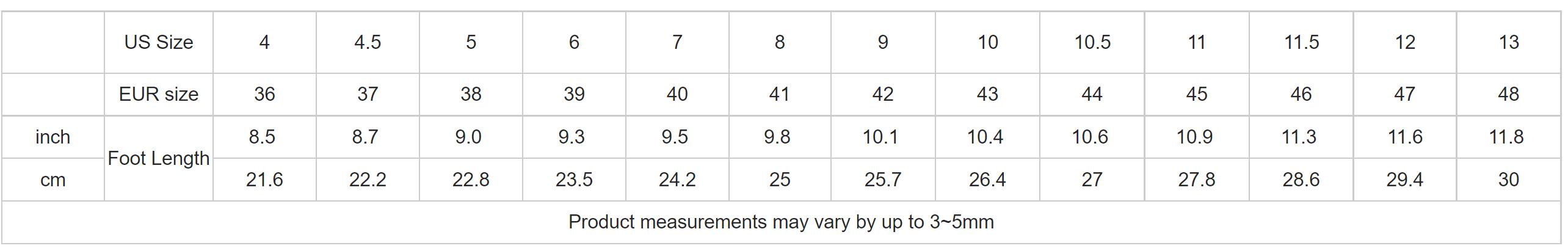 Size Chart 2