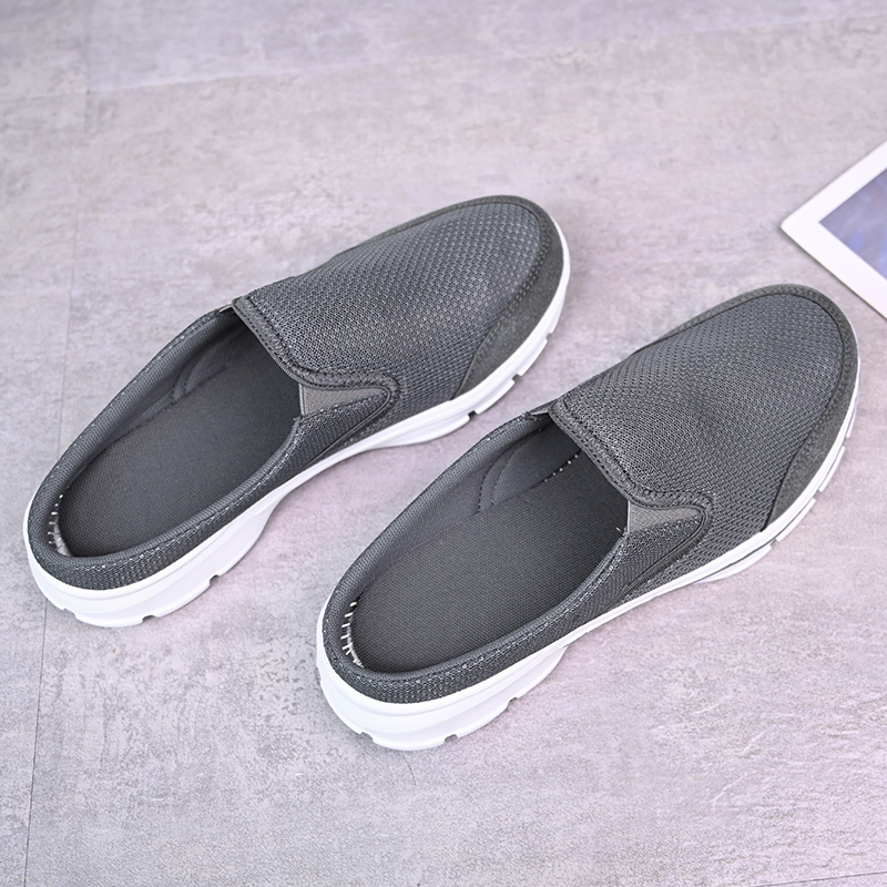 Super Light Casual Men Half Slipper Large Size Breathable Male Loafers
