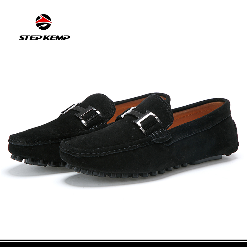 New Style Leather Cow Suede Loafer Driving Moccasins Shoes Ex-22L1236