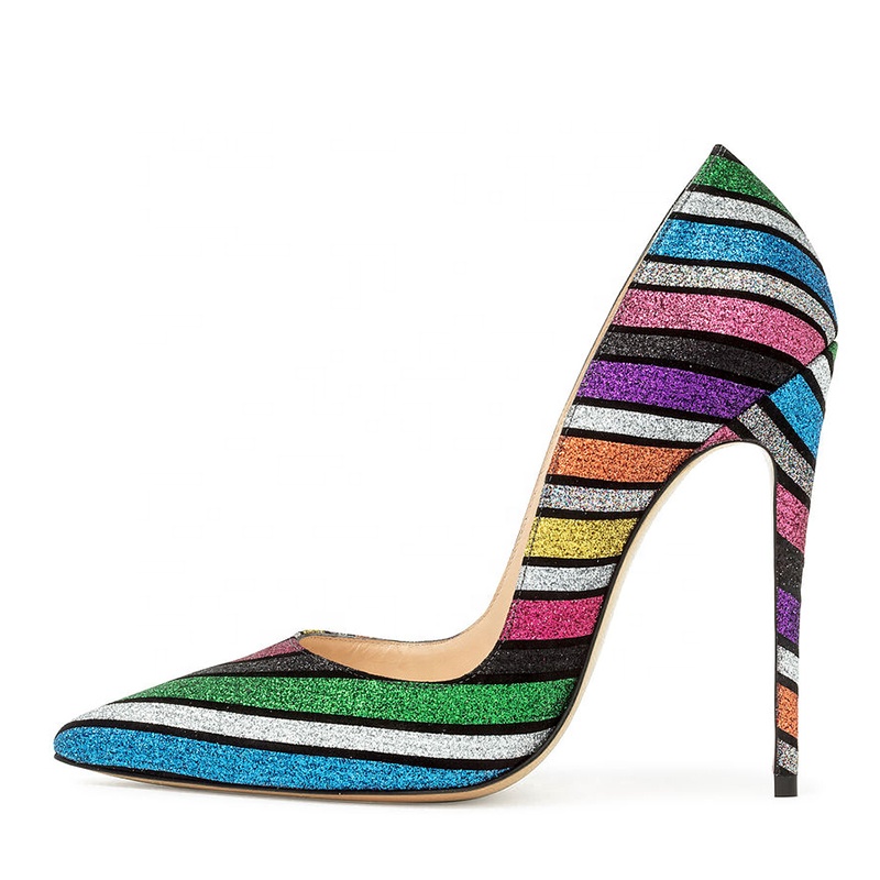 Classic Pointed Toe Stiletto Heel Pumps Women 12 cm High Heels
