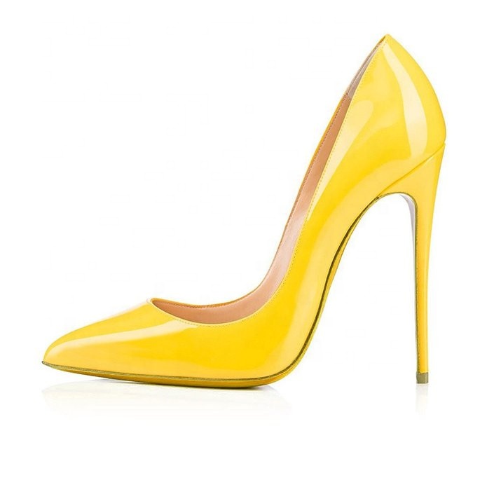 Classic Pointed Toe Stiletto Heel Pumps Women 12 cm High Heels