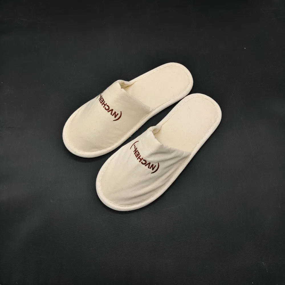 Factory Price Quiet Breathable Plush Indoor Slippers for Motels