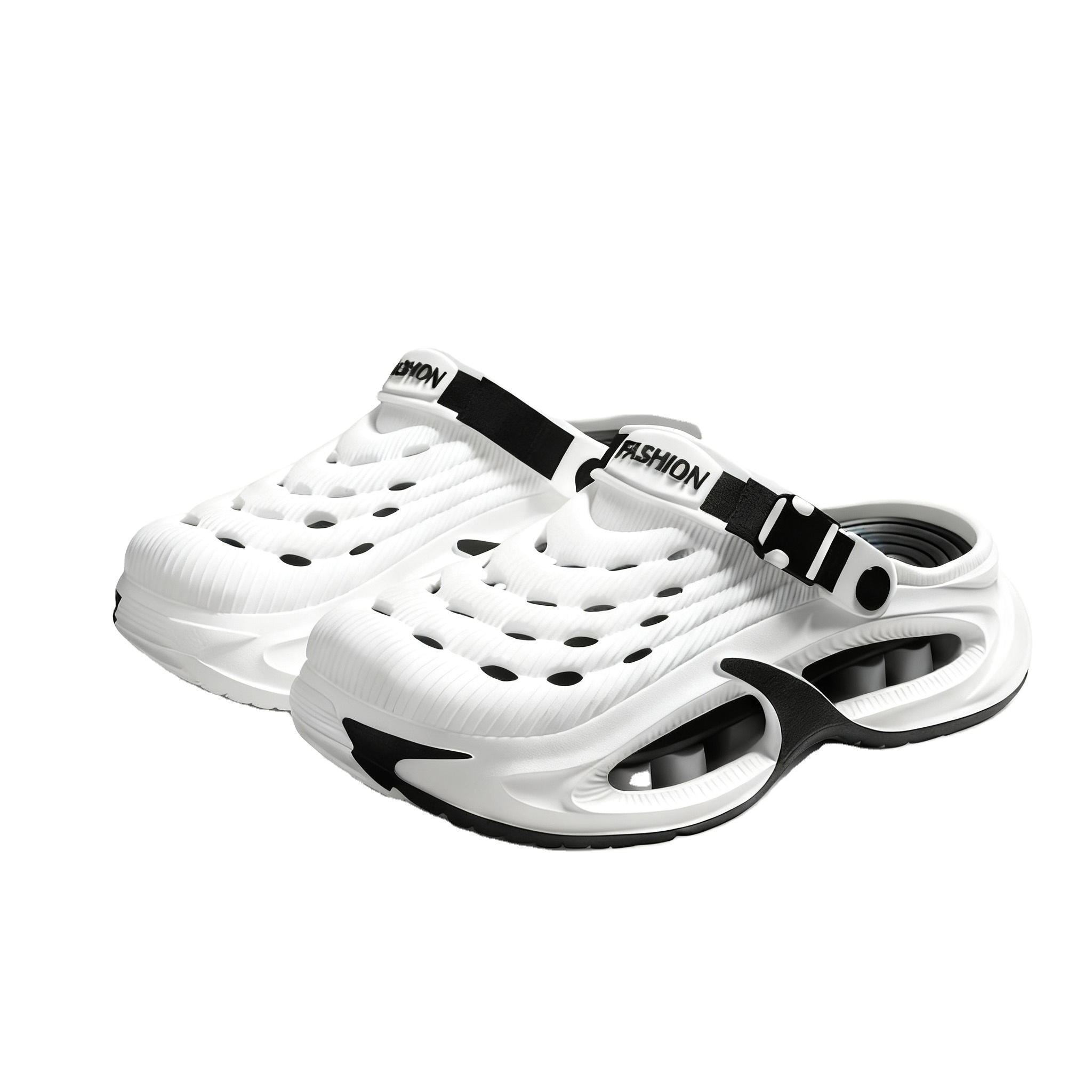 Men's Sporty Summer Light EVA Non-Slip Solid Thick Sole Outdoor Garden Clogs for Couple Use