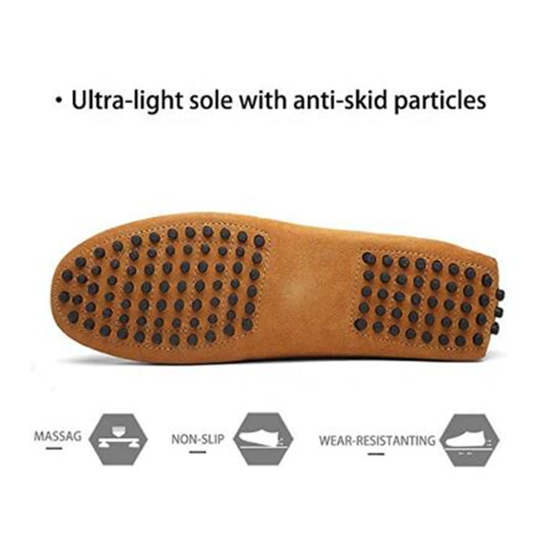Wholesale Soft Sole Loafer Men Moccasins Casual Cow Suede Penny Loafer Shoes