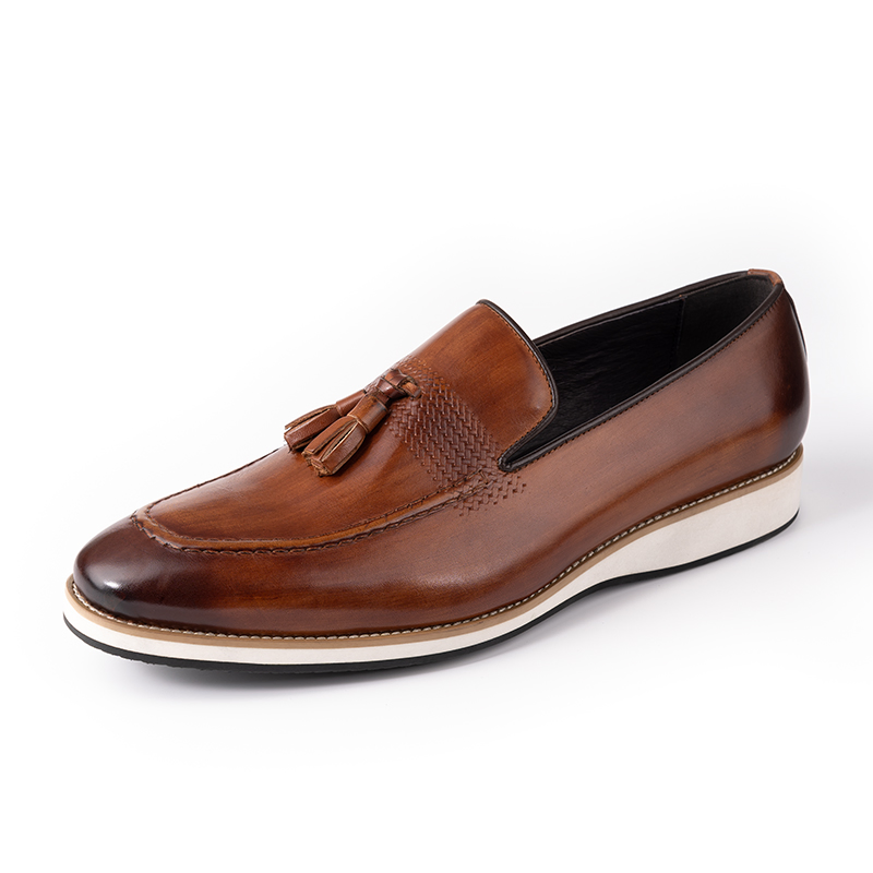 Stylish Men's Genuine Leather Slip-on Business Loafers for All Occasions