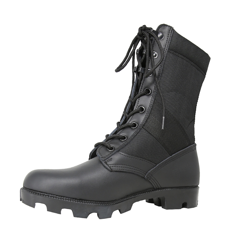 Double Safe Tactical Premium Duty Waterproof Durable Lightweight Casual Hunting Hiking Security Factory Men Safety Wholesell Leather Rubber Sole Combat Boots