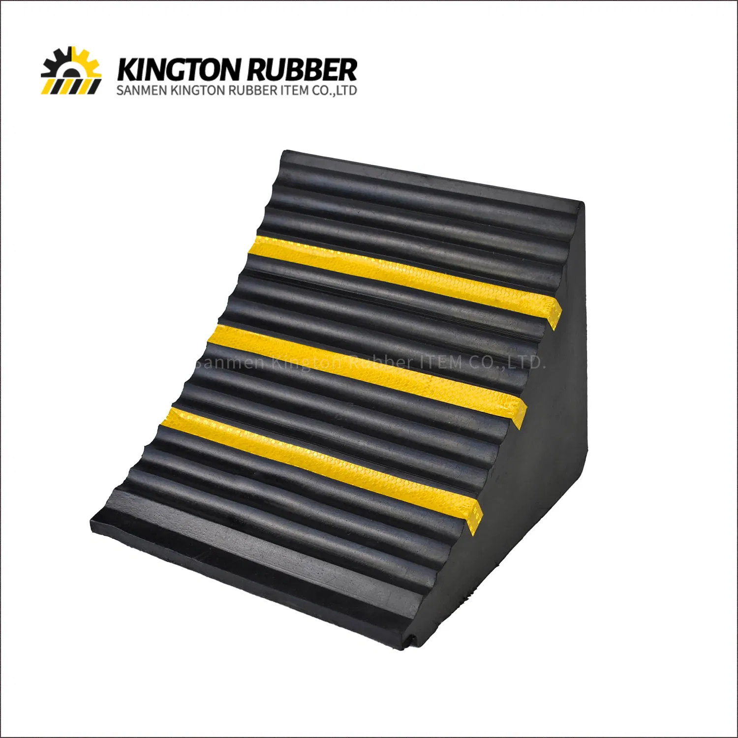 Premium Heavy Duty Vehicle Parts Accessories Rubber Wheel Chocks Black Wheel Wedges