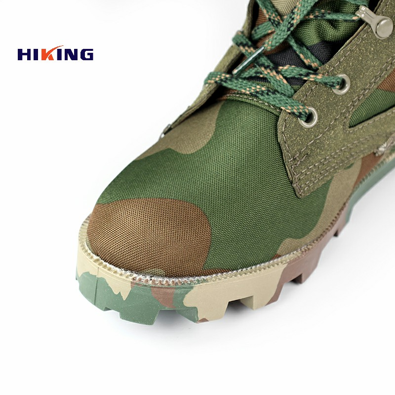Manufacture Woodland Camo Oxford Tactical Combat /Jungle/ Hiking Tactical Shoes/Boot with Waterproof