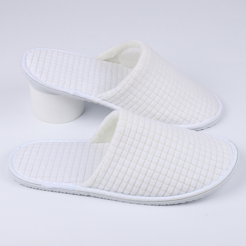 Personalized Washable Disposable Customer SPA Luxury Hotel Fleece Slippers