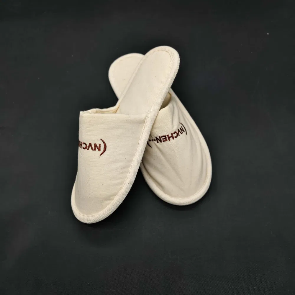 Factory Price Quiet Breathable Plush Indoor Slippers for Motels