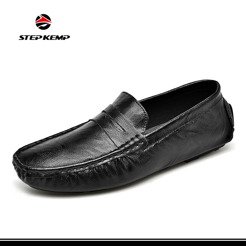 Men's Casual Slip on Mens Lightweight Breathable Driving Penny Loafers Ex-23L1048