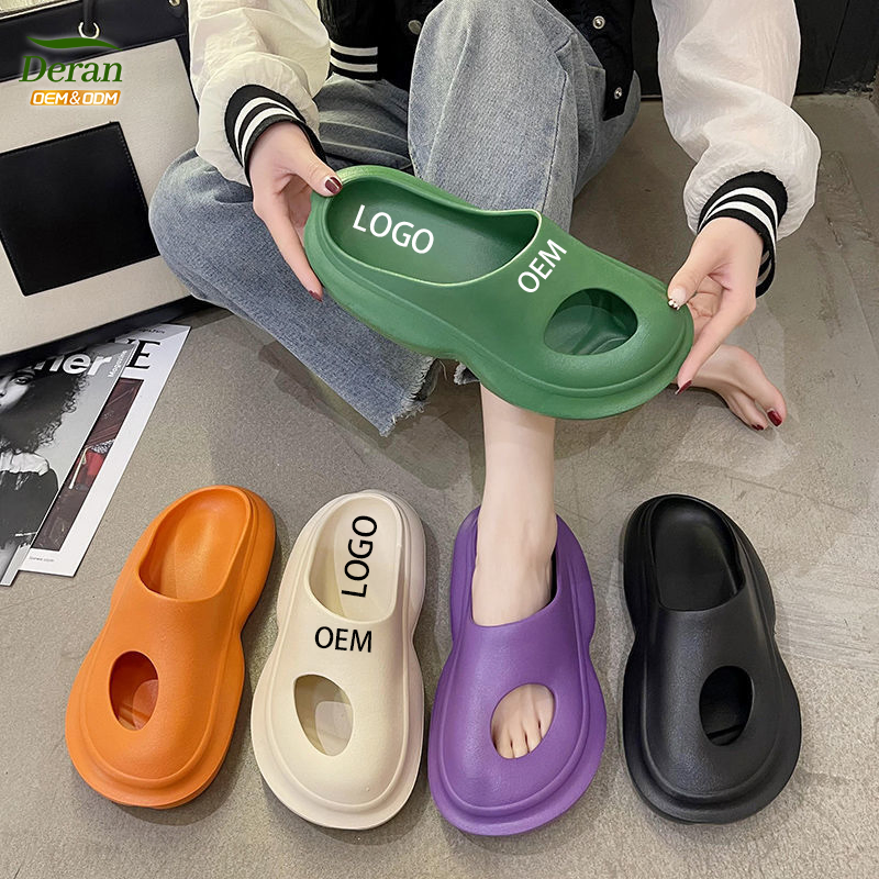 Drean OEM New Design Most Fashion Men's Ladies Rubbersole Slide Sandals Anti Slip Custom Air Cushion Outsole Slippers Echo Clogs
