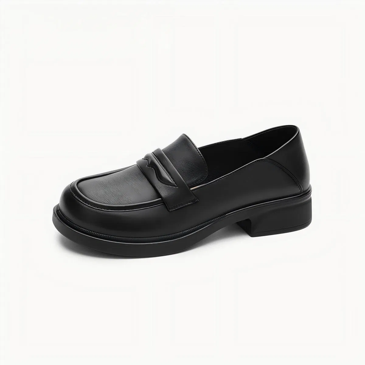 Classic Leather Loafers for Men with Buckle Detail, Comfortable Casual Dress Shoes for Everyday Wear
