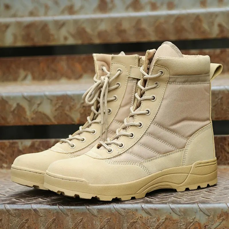 Men's Desert Sport High Shoes Rubber Hiking Outdoor Training Combat Climbing Tactical Boots
