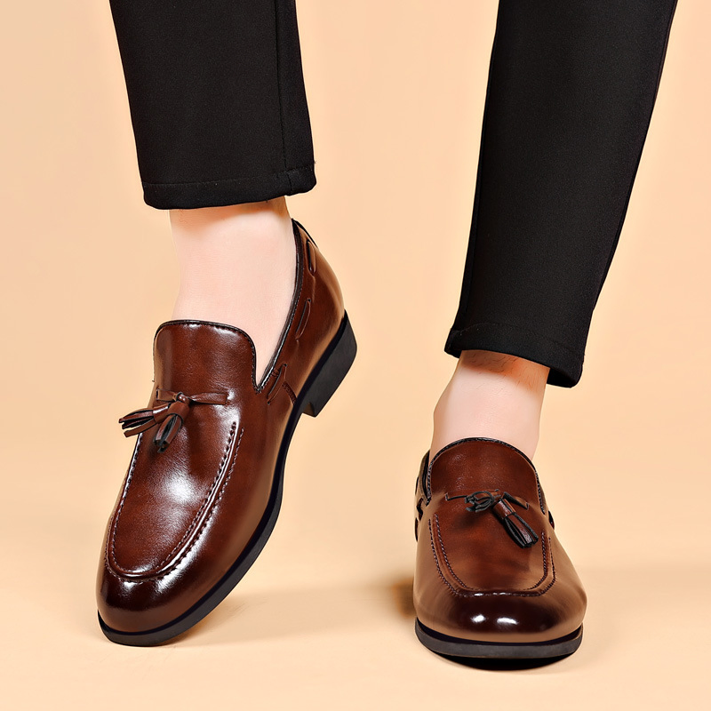 OEM Wholesale Man Comfortable Fashion Synthetic PU Leather Product Men's Dress Shoes &amp; Oxford Casual for Men Moccasins Formal Shoe