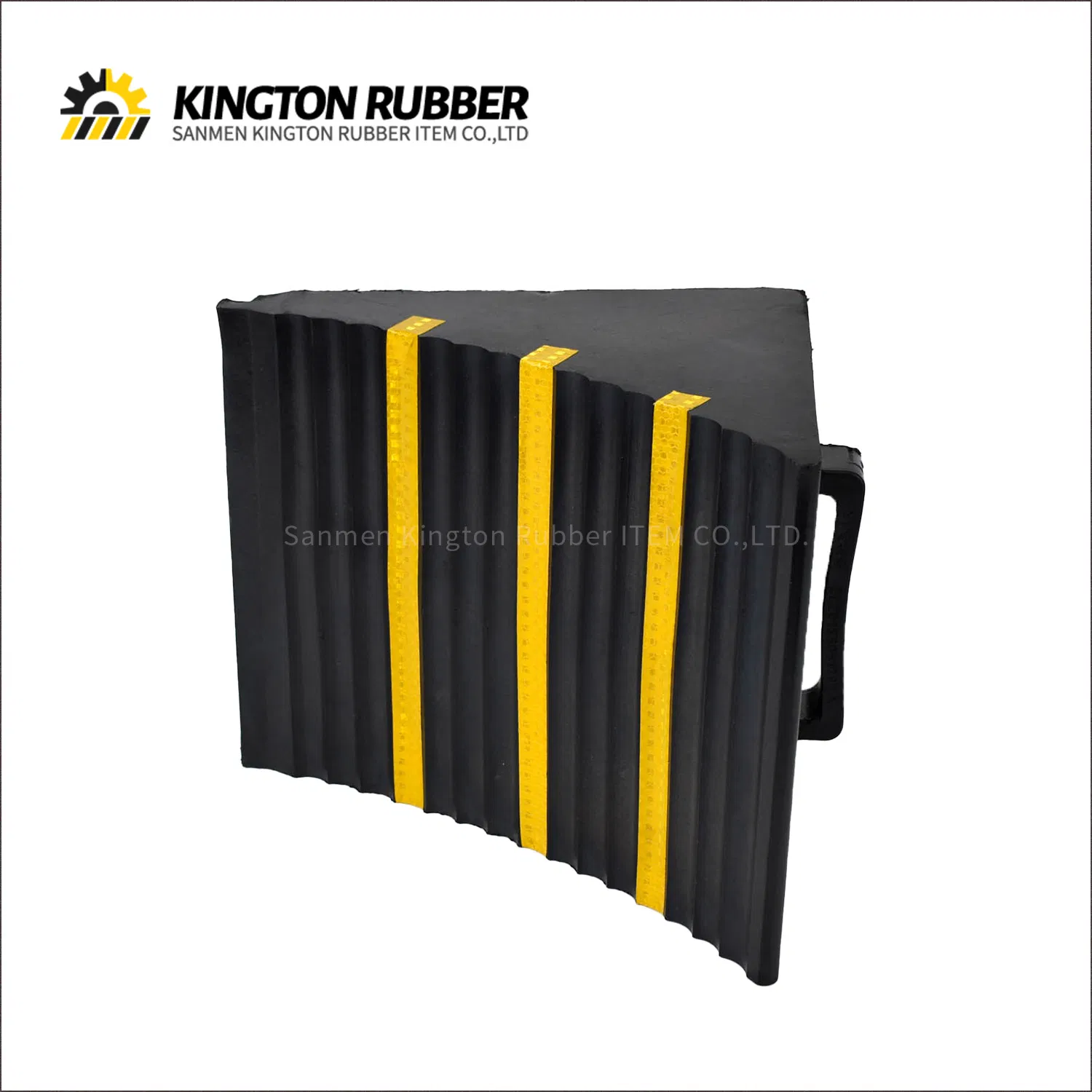 Premium Heavy Duty Vehicle Parts Accessories Rubber Wheel Chocks Black Wheel Wedges