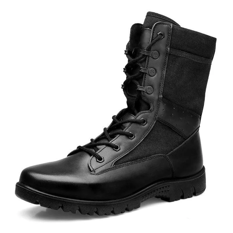 Outdoor Breathable Wearable Leather Desert Boots