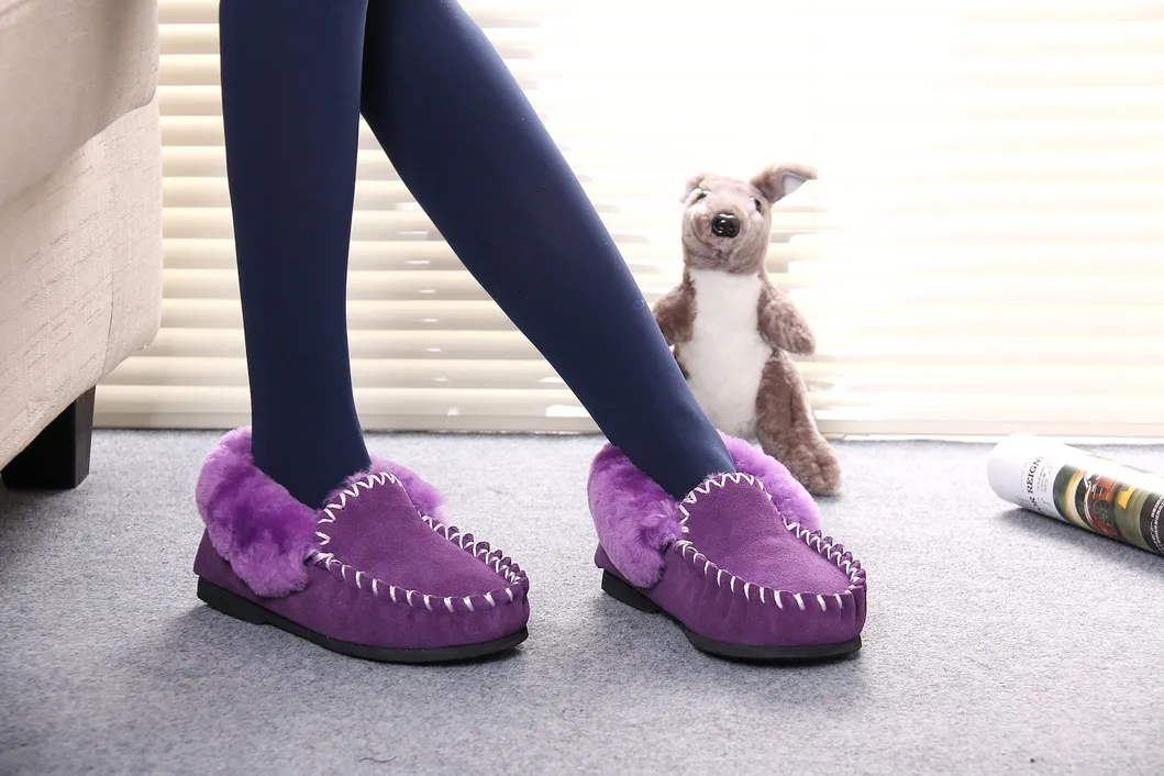 Sheepskin Fur Home Slippers View 2
