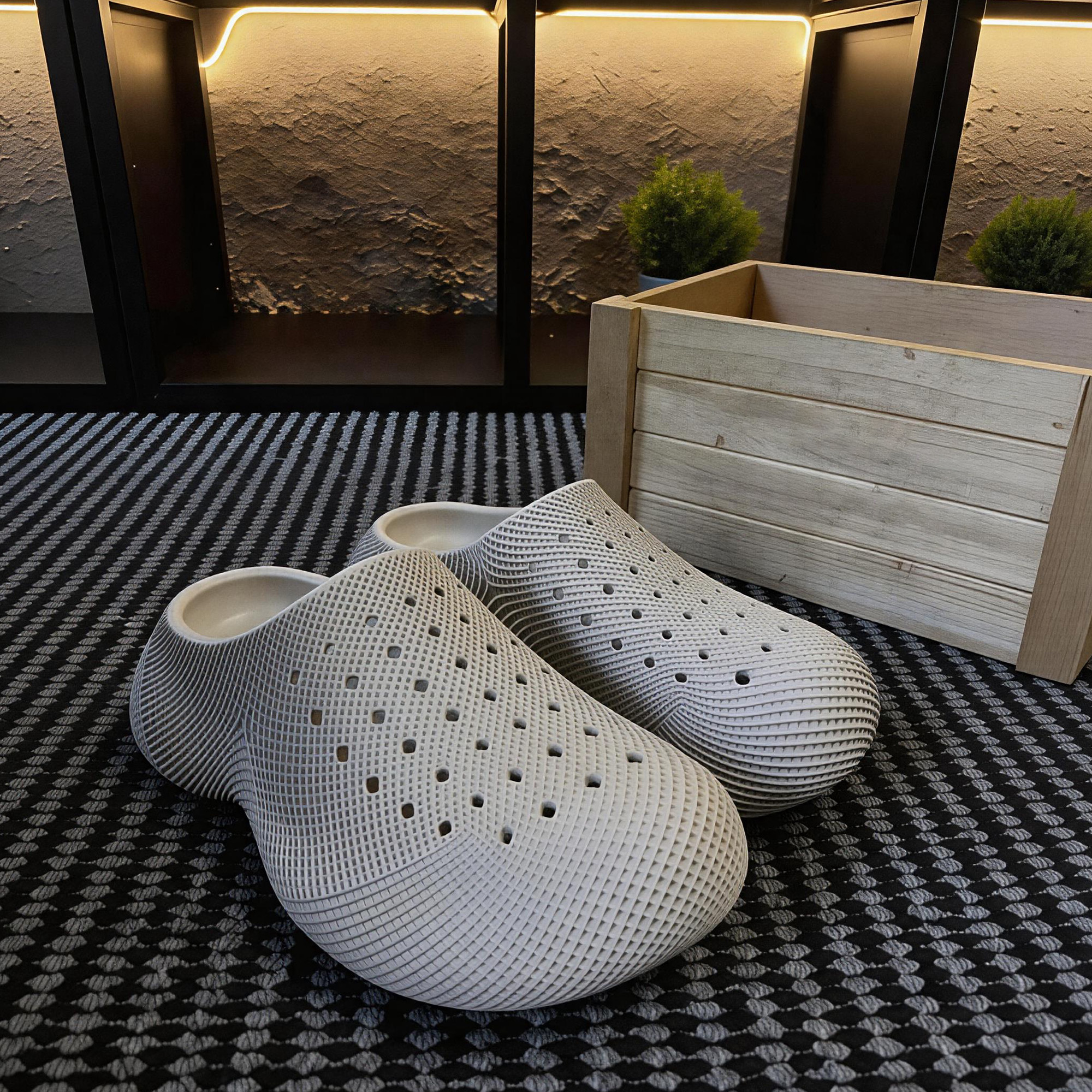 Classic Design Beige One-piece Molded Non-slip EVA Clogs Outdoor Park Walk Relax Clogs Closed Toe Flat Lightweight Couple Clogs