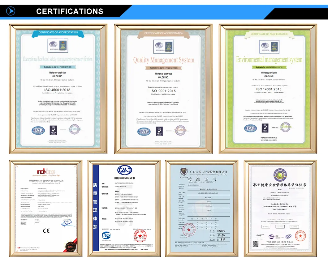 Certifications