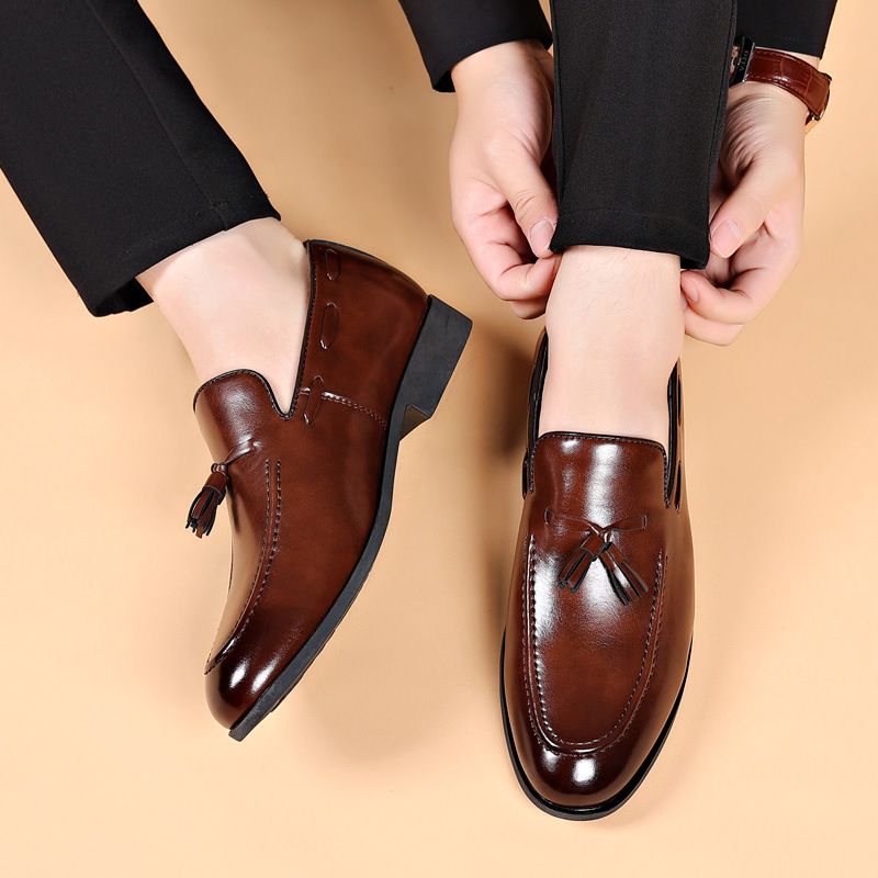 OEM Wholesale Man Comfortable Fashion Synthetic PU Leather Product Men's Dress Shoes &amp; Oxford Casual for Men Moccasins Formal Shoe