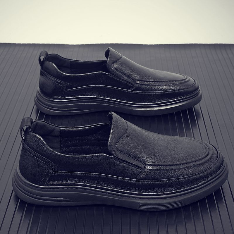 Men's Genuine Leather Casual Loafers with Anti-Slip Soft Sole