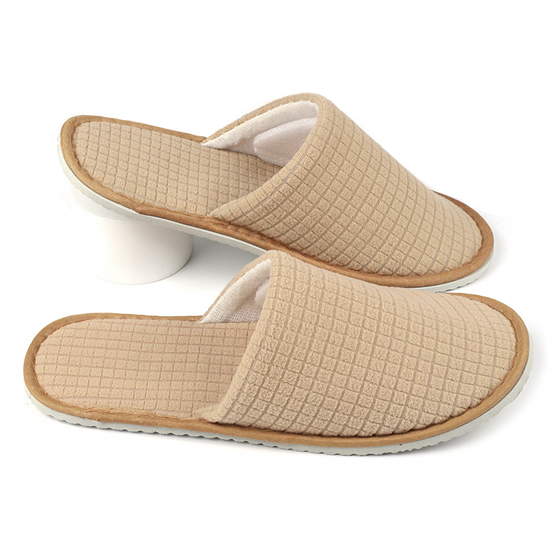 Personalized Washable Disposable Customer SPA Luxury Hotel Fleece Slippers