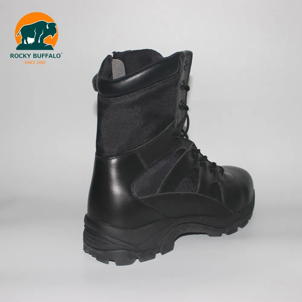 Rocky Buffalo Cheap Light Desert Black Leather Hiking High-Top Shoes Outdoor Tactical Boots