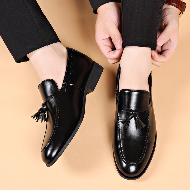 OEM Wholesale Man Comfortable Fashion Synthetic PU Leather Product Men's Dress Shoes &amp; Oxford Casual for Men Moccasins Formal Shoe