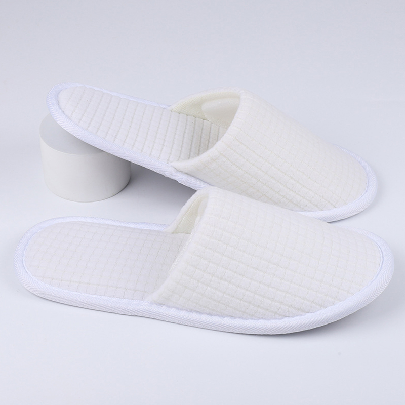 Personalized Washable Disposable Customer SPA Luxury Hotel Fleece Slippers