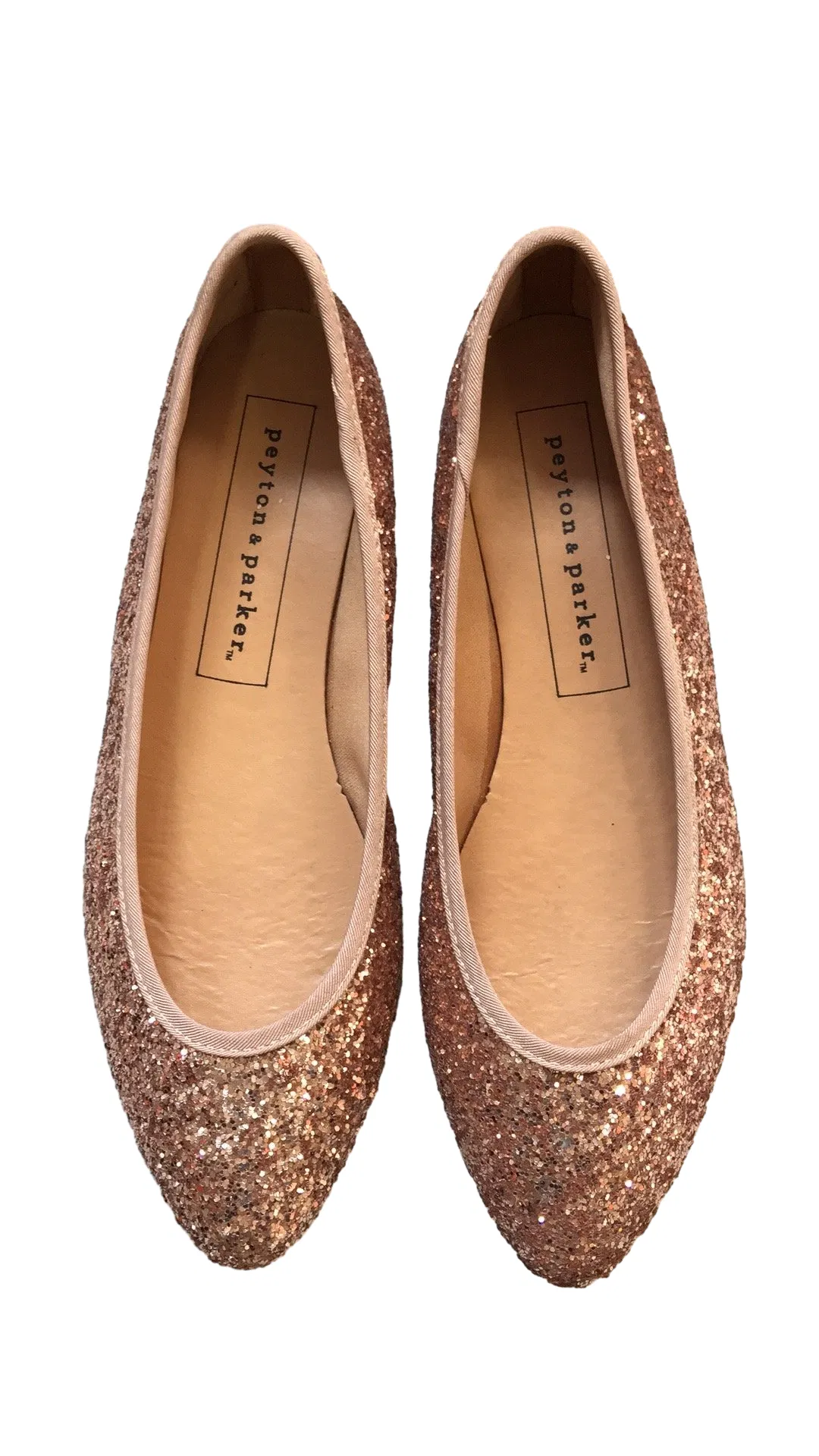 Sparkling Glitter Design Flats for Women