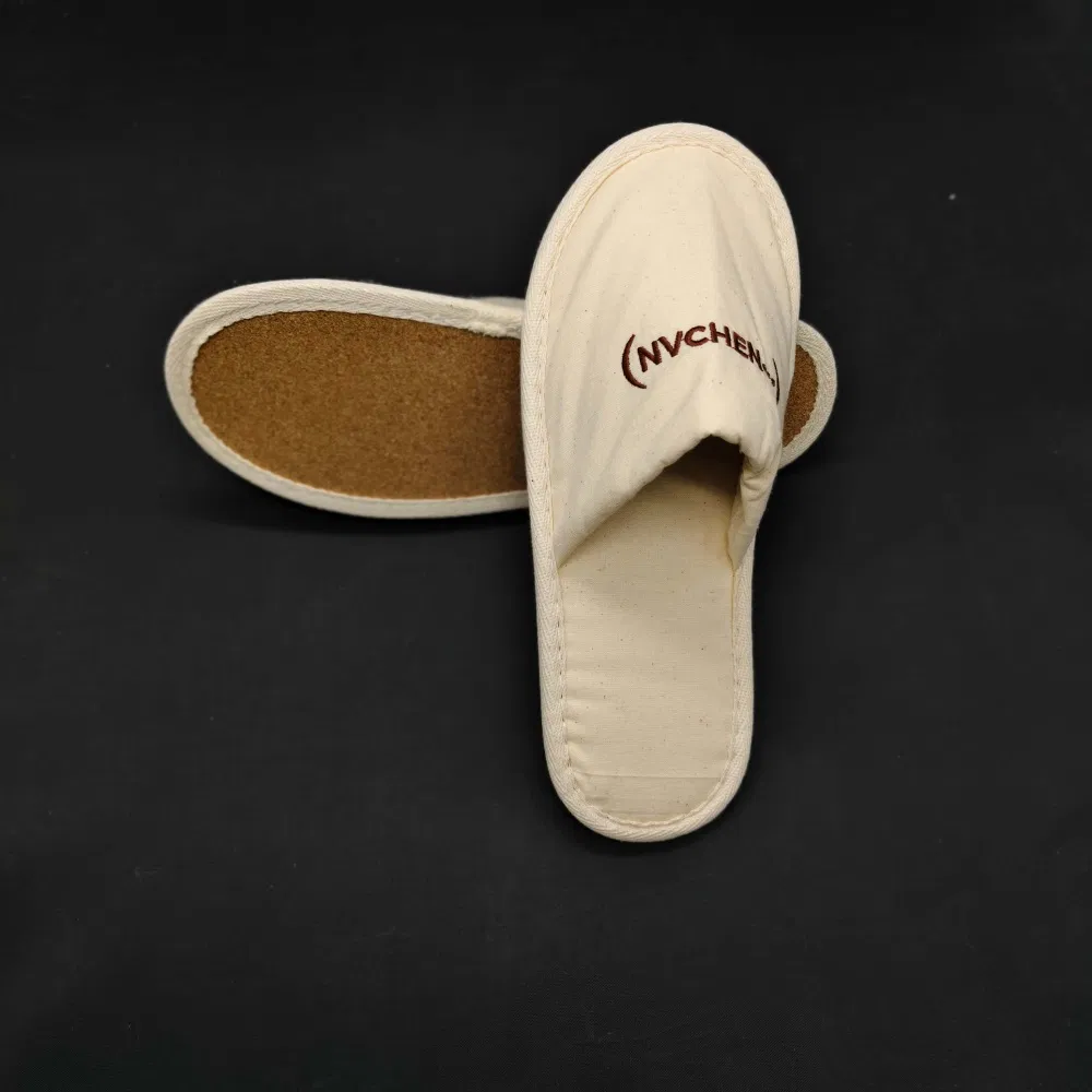 Factory Price Quiet Breathable Plush Indoor Slippers for Motels