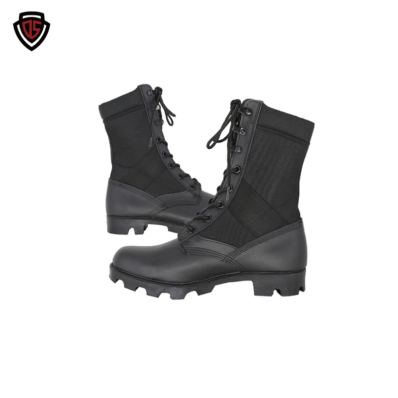 Double Safe Tactical Premium Duty Waterproof Durable Lightweight Casual Hunting Hiking Security Factory Men Safety Wholesell Leather Rubber Sole Combat Boots